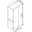 Пенал RAVAK Classic X000000956 37х35х120см капучино белый