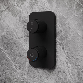 Смеситель для ванны IDDIS Slide SLIBLBTi67 чёрный матовый