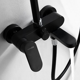 Душевая система WASSERKRAFT Elbe 7400 A17401 чёрный