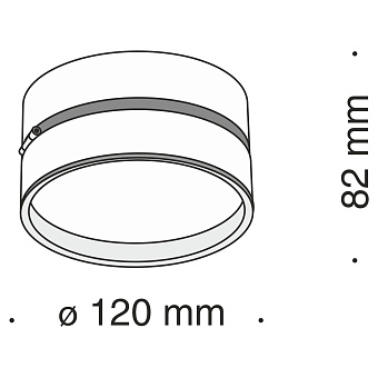 Светильник точечный накладной Maytoni Onda C024CL-L18W 19,5Вт LED