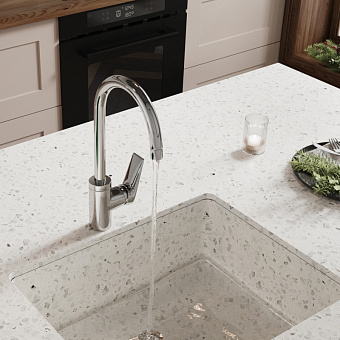 Смеситель для кухни WASSERKRAFT Lopau 3207 поворотный излив хром