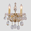 Бра CRYSTAL LUX ISABEL ISABEL AP2 GOLD/TRANSPARENT 120Вт E14