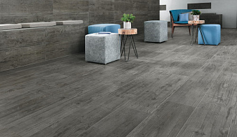 Неполированный керамогранит Atlas Concord Италия Axi AS3E GREY TIMBER 22,5х90см 1,215кв.м.