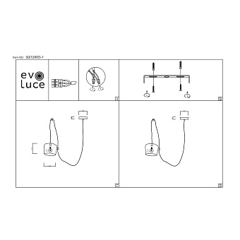Светильник подвесной Evoluce TRIESTE SLE120653-01 40Вт E27