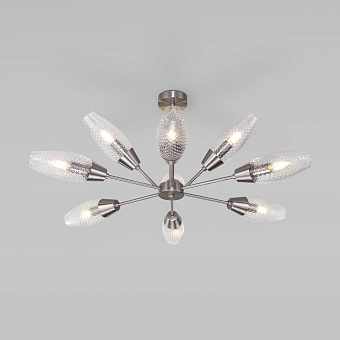 Люстра потолочная Eurosvet Thalia 60140/9 сатин-никель 60Вт 9 лампочек E14