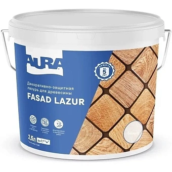 Лазурь для дерева Aura(Eskaro) Fasad Lazur белый 2,5л