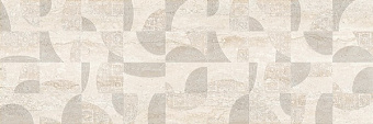 Декор BERYOZA CERAMICA Травертин 317071 кремовый 25х75см 1,125кв.м.