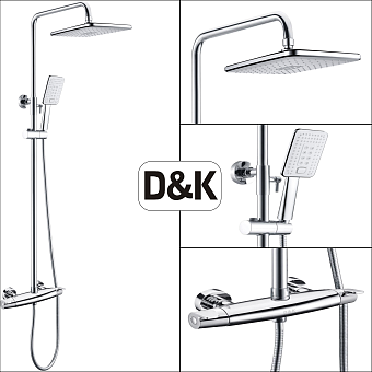 Душевая система D&K BayernPotsdam DA2143701B14 хром