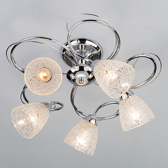 Светильник потолочный Eurosvet Natalie 30130/5 хром 60Вт E14