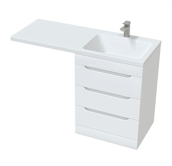 Тумба с раковиной MIRSANT Soho УТ000049929 46х54,5х78,9см