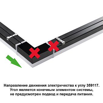 Светильник линейный Novotech OVER 359117 BITS 8Вт 117мм LED
