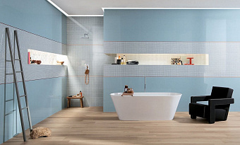 Настенная плитка FAP CERAMICHE Pat fOCU Sky 91,5х30,5см 1,395кв.м. глянцевая