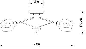 Люстра потолочная Arte Lamp BRIGHTON A2706PL-5CK 60Вт 5 лампочек E27