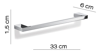 Полотенцедержатель Gedy Lanzarote A321/30(13) хром 33см