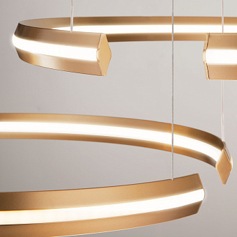 Светильник подвесной Eurosvet Gap 90280/3 золото Smart 160Вт LED