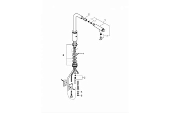 Смеситель для кухни GROHE Minta SmartControl 31613000 высокий излив хром
