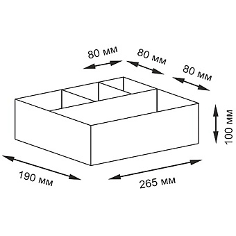 Корзина для белья WASSERKRAFT Neime WB-190-M коричневый 5л