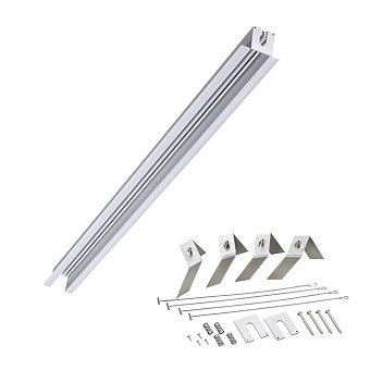 Шинопровод однофазный Novotech 358090 1000мм серебро для трековых светильников