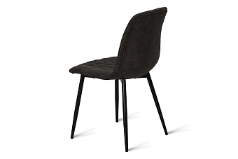 Кухонный стул AERO 45х42х82см сталь/экокожа Basalt