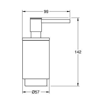 Дозатор GROHE Selection 41028EN0 белый/бронза