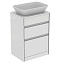 Столешница IDEAL STANDARD CONNECT AIR E0848B2 ДСП 44,2х60,4см glossy white + matt white