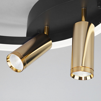 Светильник потолочный Eurosvet Luminari 90247/3 черный/золото Smart 60Вт LED