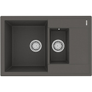 Мойка кухонная LEMARK RAMZA 760 9910041 50х76см серый шелк