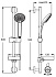 Душевой гарнитур IDEAL STANDARD IDEALRAIN SOFT B9415AA хром