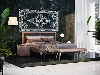 Лаппатированный керамогранит KERAMA MARAZZI Риальто SG592502R серый тёмный лапатированный 238,5х119,5см 2,85кв.м.