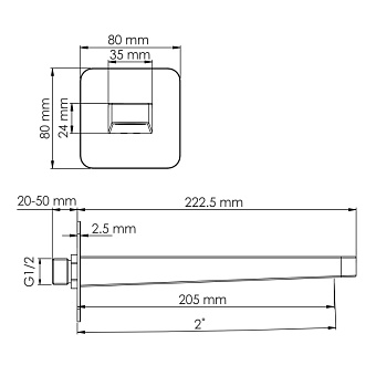 Излив WASSERKRAFT A295