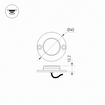Подсветка ступеней Arlight Deck 024925 1,2Вт LED