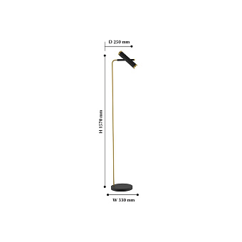 Торшер для чтения Favourite Duplex 2324-2F 6Вт LED