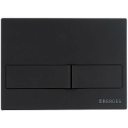 Кнопка для инсталляции BERGES NOVUM L5 soft touch чёрная