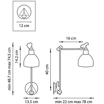 Спот Lightstar Loft 865614 40Вт 1 лампа E14