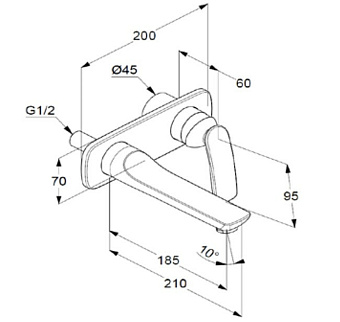 Смеситель для раковины KLUDI Balance 522469175 белый/хром