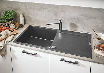 Мойка кухонная GROHE K500 31645AT0 100х50см серый