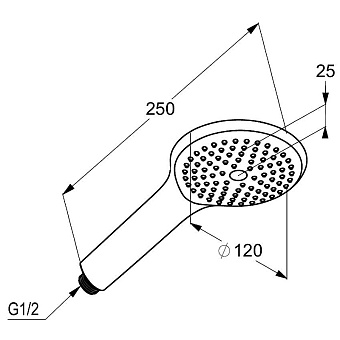 Ручной душ KLUDI Freshline 6780005-00 хром