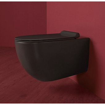 Унитаз подвесной SIMAS Vignoni VI18nero bril безободковый без сиденья