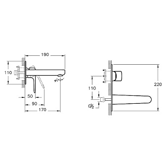 Смеситель для раковины VITRA Root Round A4272126EXP медь