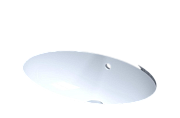 Раковина накладная SALINI CALLISTA 1101109G S-Sense глянцевая 56,5х56,5см