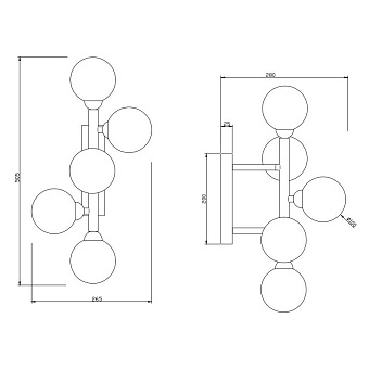 Бра Stilfort Shardin 2165/09/05W 25Вт G9 LED