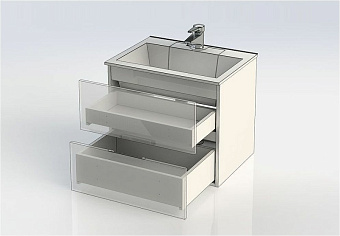 Тумба с раковиной AQUANET Алвита 213094 45х60х53,1см