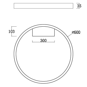 Светильник потолочный Maytoni Rim MOD058CL-L35B4K 35Вт LED