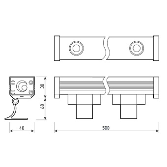 Прожектор Arlight Line Wallwasher 037365 6Вт IP65 LED серый