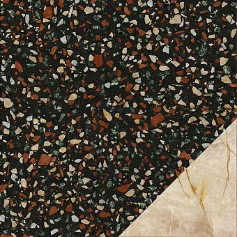 Матовый керамогранит ABK Play PF60005897 Marble Black 20х20см 1,04кв.м.