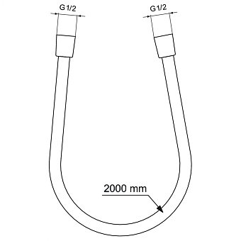 Душевой шланг IDEAL STANDARD BE200AA 200см chrome