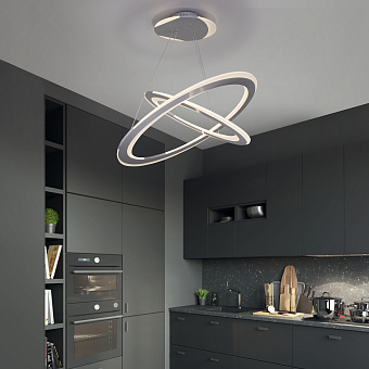 Светильник подвесной Eurosvet VIRTUS 90231/2 серебро 145Вт LED