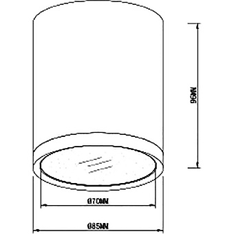 Светильник потолочный Maytoni Hoop C086CM-GX53-MRD-BW 15Вт GX53