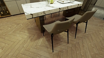 Ламинат Alpine Floor HERRINGBONE 12 Тироль LF105-07 600х101х12мм 34 класс 1,32кв.м