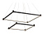 Люстра подвесная Ambrella COMFORT LineTech FL5597 60Вт 10 лампочек LED